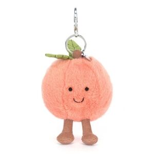 *NWT* JELLYCAT Fuzzy Peach Plush Bag Charm